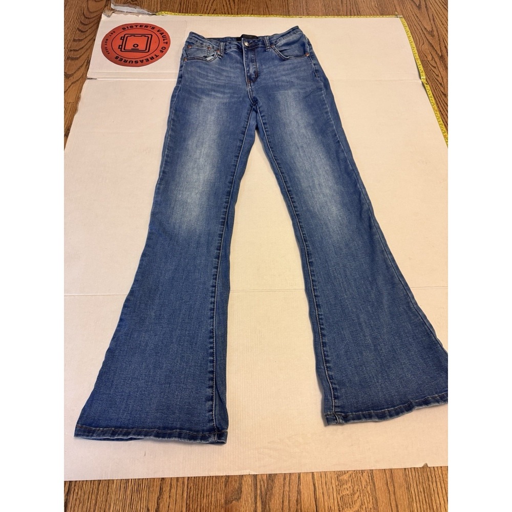 Monkey Ride Jeans Womens 7 /28Bootcut Blue Denim Pants Casual distressed‎